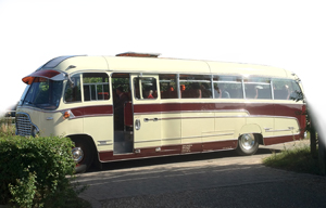 Norfolk wedding Vintage bus